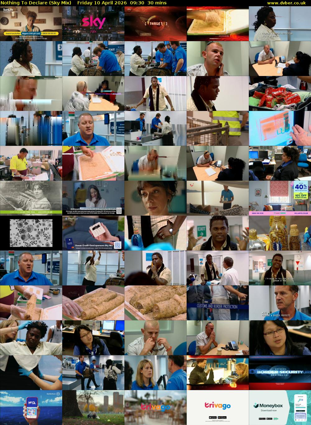 Nothing To Declare (Sky Mix) Friday 10 April 2026 09:30 - 10:00