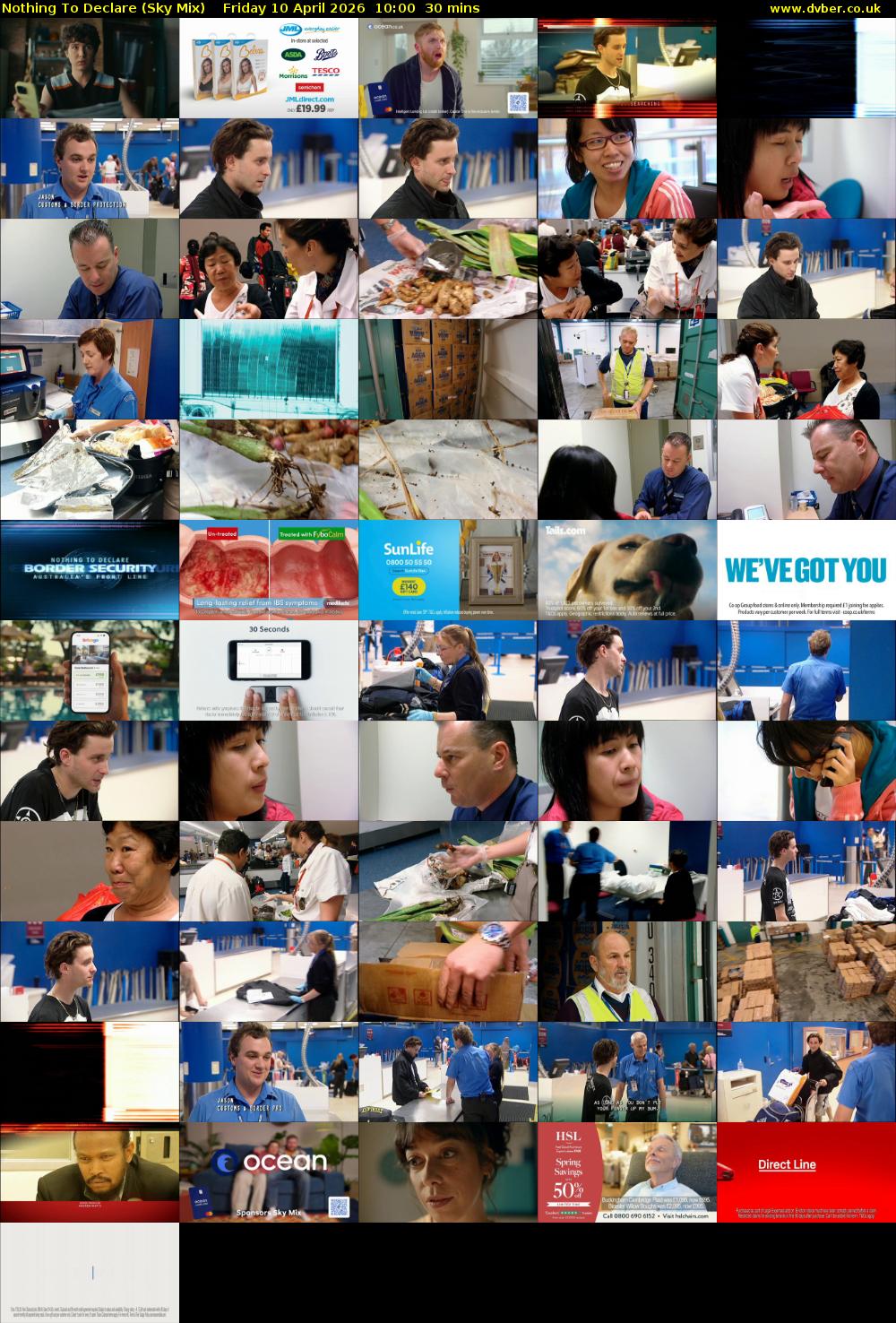 Nothing To Declare (Sky Mix) Friday 10 April 2026 10:00 - 10:30