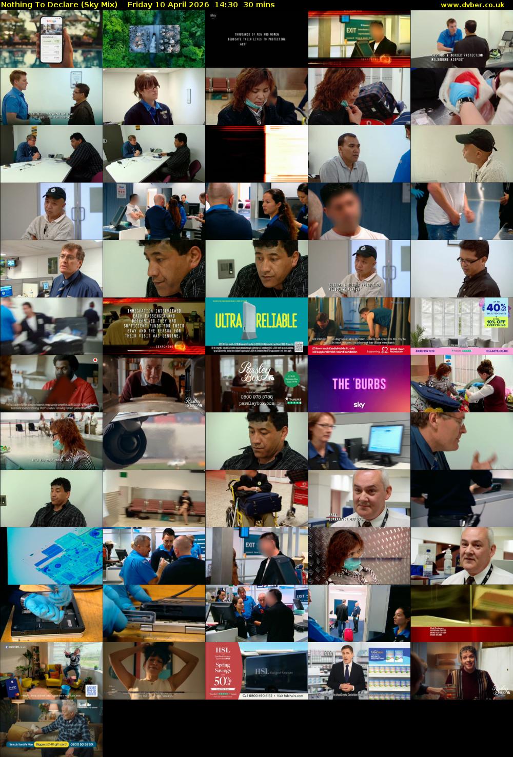 Nothing To Declare (Sky Mix) Friday 10 April 2026 14:30 - 15:00