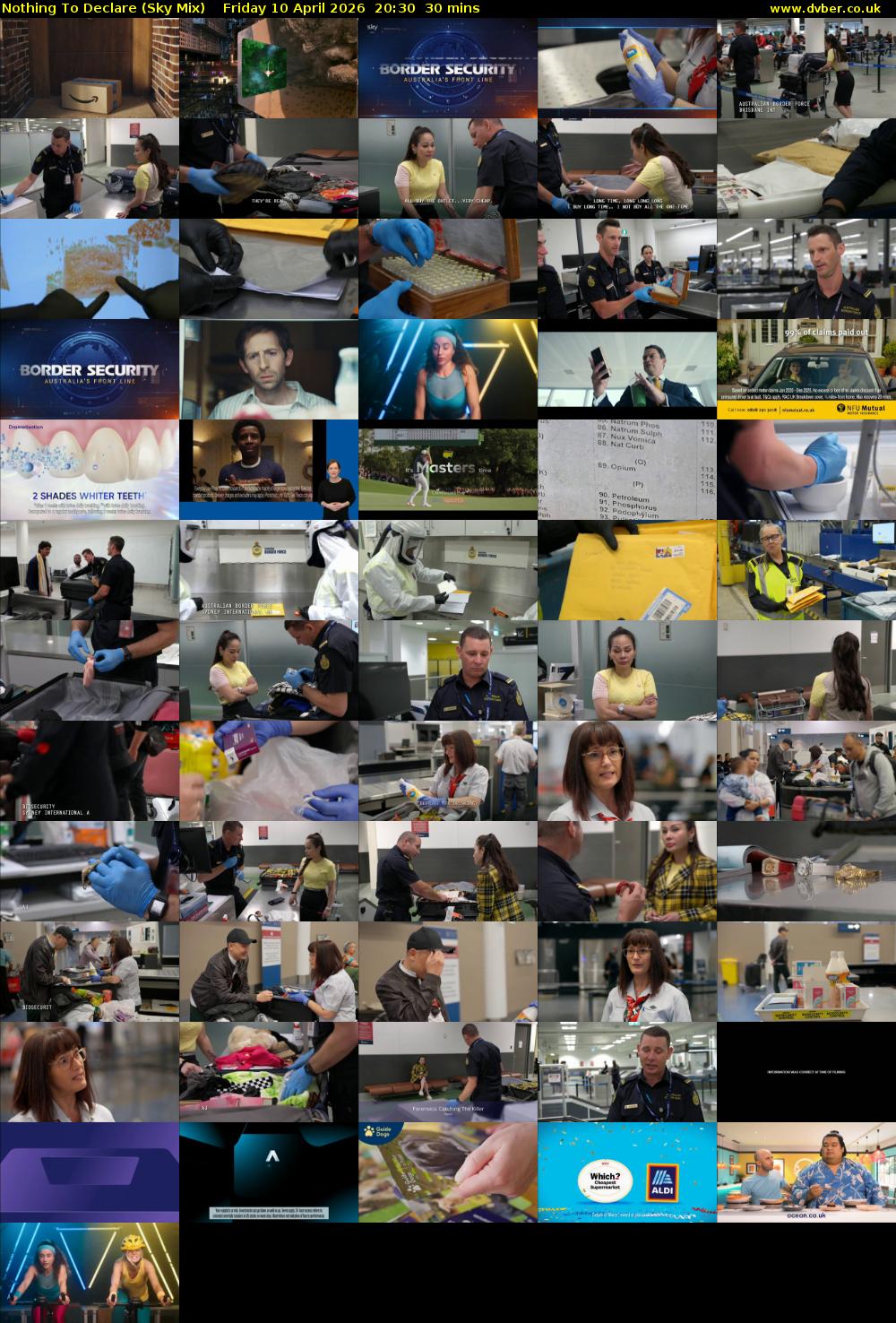 Nothing To Declare (Sky Mix) Friday 10 April 2026 20:30 - 21:00