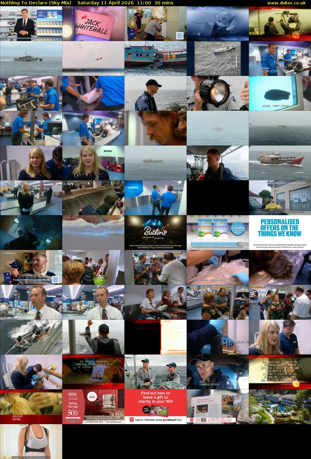 Nothing To Declare (Sky Mix) Saturday 11 April 2026 11:00 - 11:30