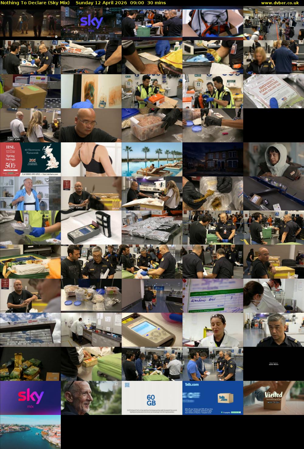 Nothing To Declare (Sky Mix) Sunday 12 April 2026 09:00 - 09:30