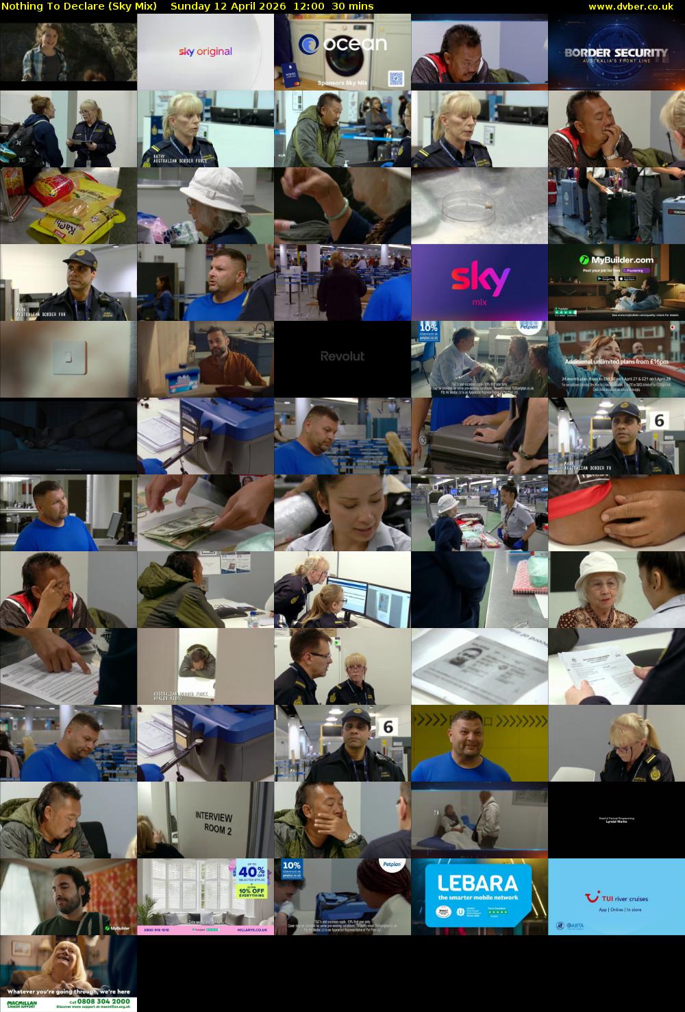 Nothing To Declare (Sky Mix) Sunday 12 April 2026 12:00 - 12:30