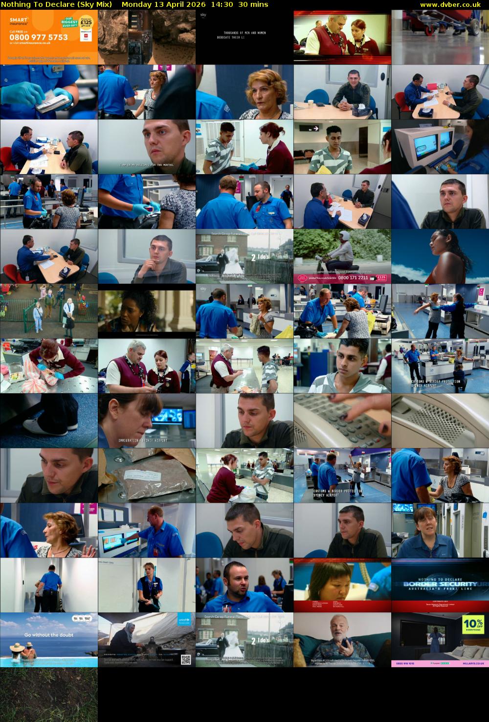 Nothing To Declare (Sky Mix) Monday 13 April 2026 14:30 - 15:00