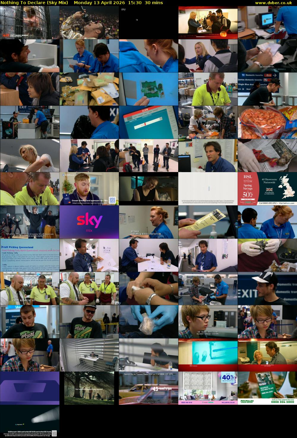 Nothing To Declare (Sky Mix) Monday 13 April 2026 15:30 - 16:00
