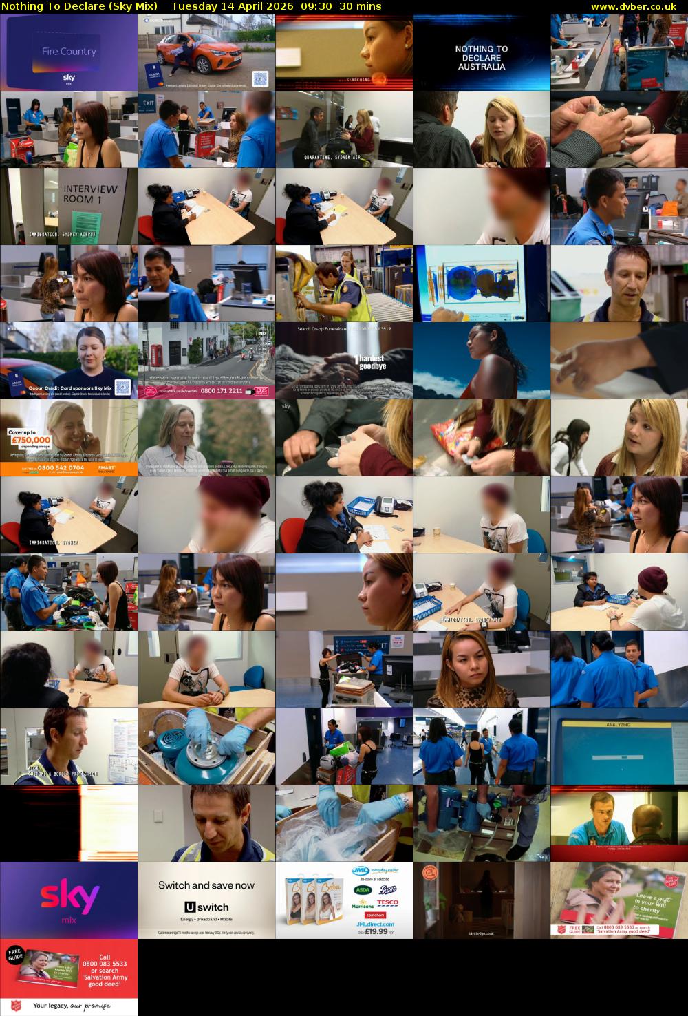 Nothing To Declare (Sky Mix) Tuesday 14 April 2026 09:30 - 10:00