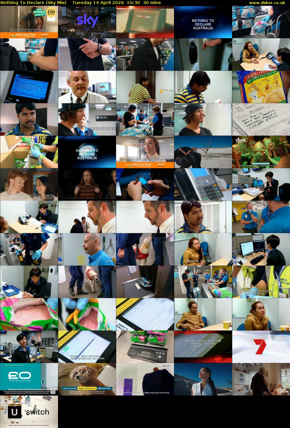 Nothing To Declare (Sky Mix) Tuesday 14 April 2026 10:30 - 11:00