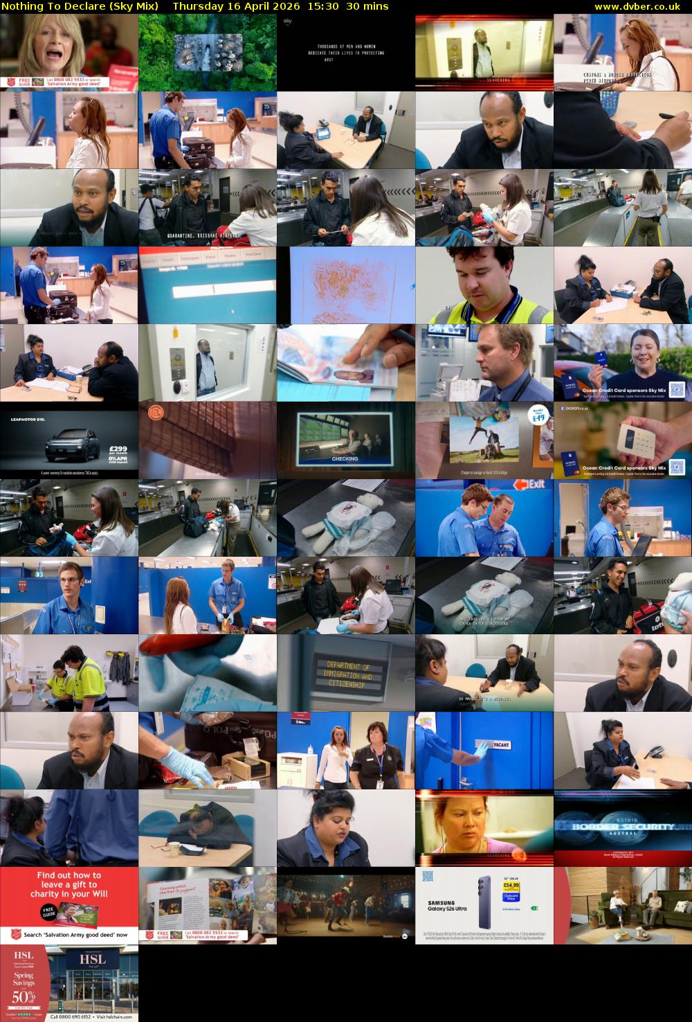 Nothing To Declare (Sky Mix) Thursday 16 April 2026 15:30 - 16:00