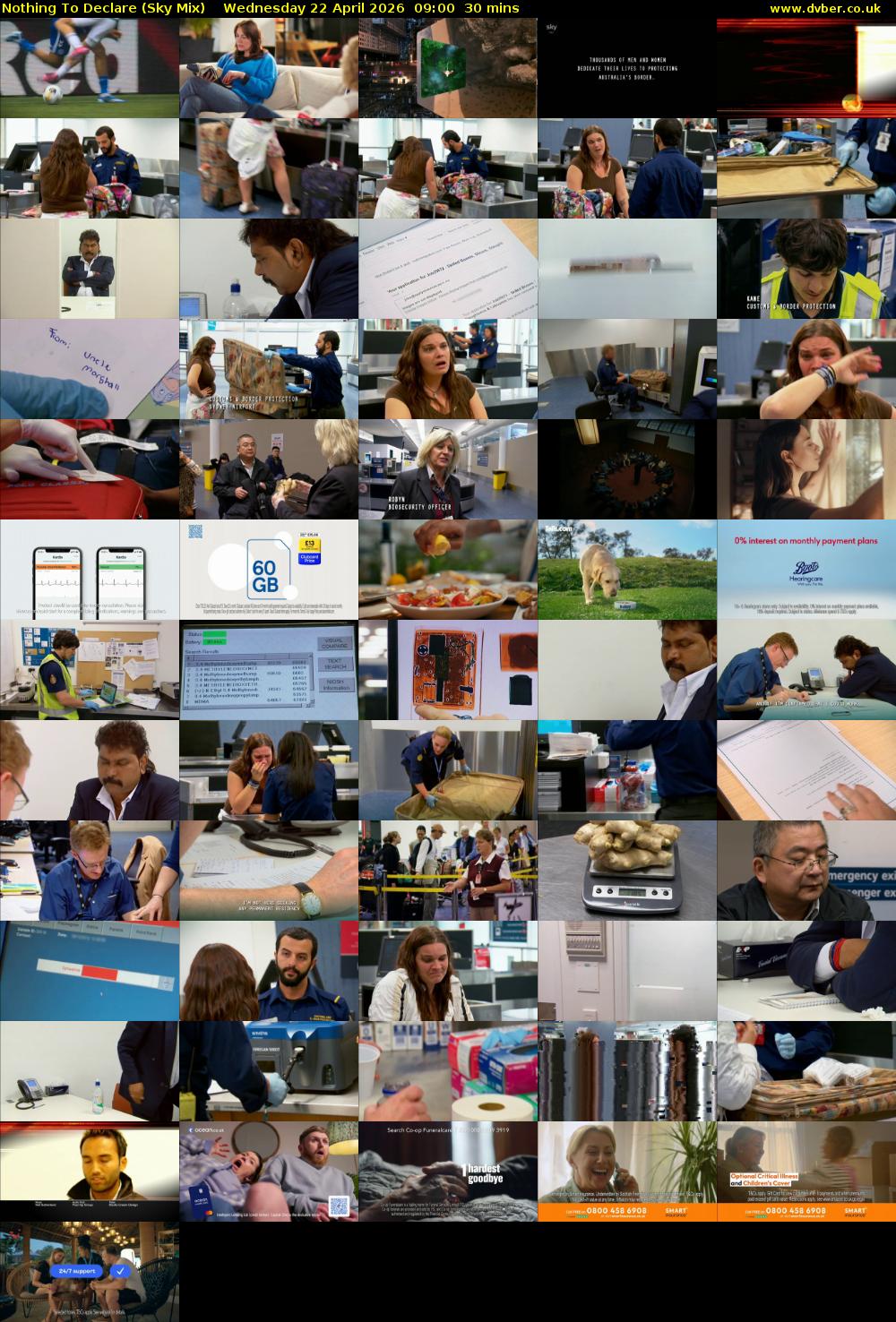 Nothing To Declare (Sky Mix) Wednesday 22 April 2026 09:00 - 09:30