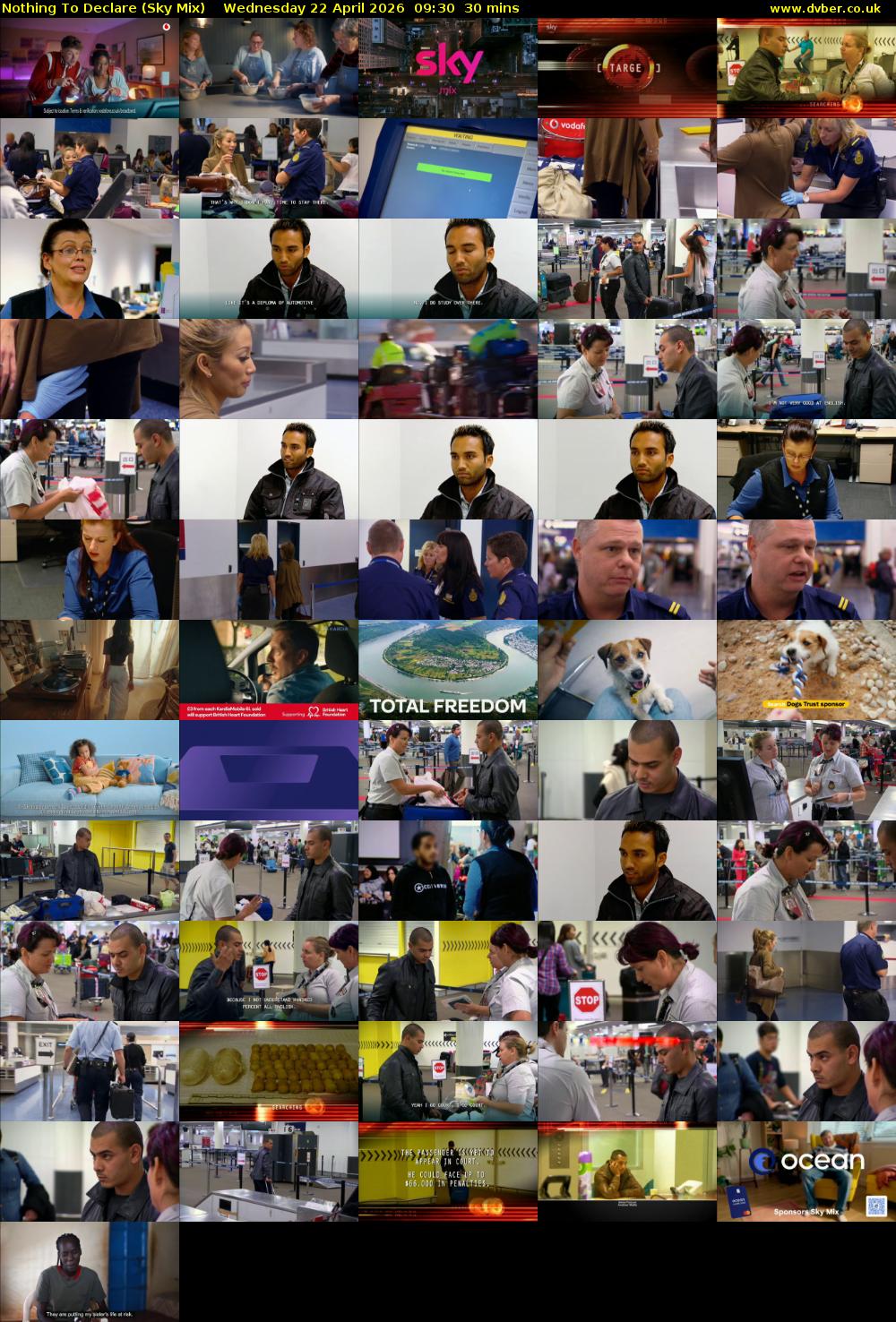 Nothing To Declare (Sky Mix) Wednesday 22 April 2026 09:30 - 10:00