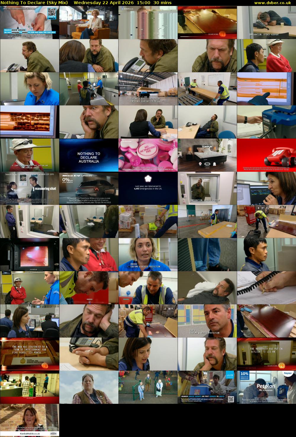 Nothing To Declare (Sky Mix) Wednesday 22 April 2026 15:00 - 15:30