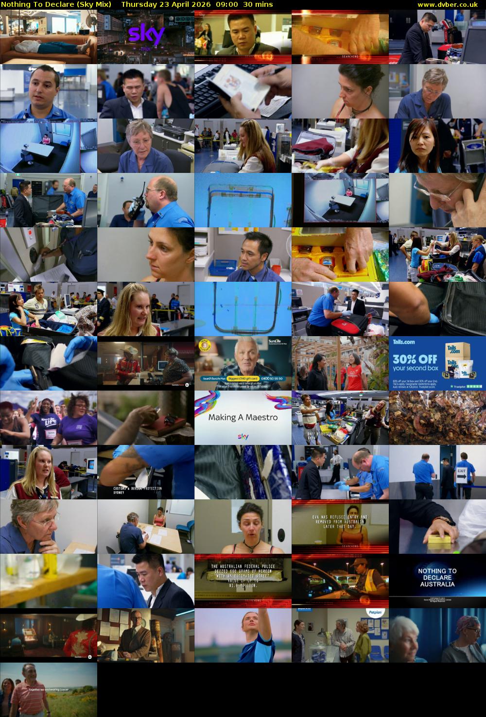 Nothing To Declare (Sky Mix) Thursday 23 April 2026 09:00 - 09:30