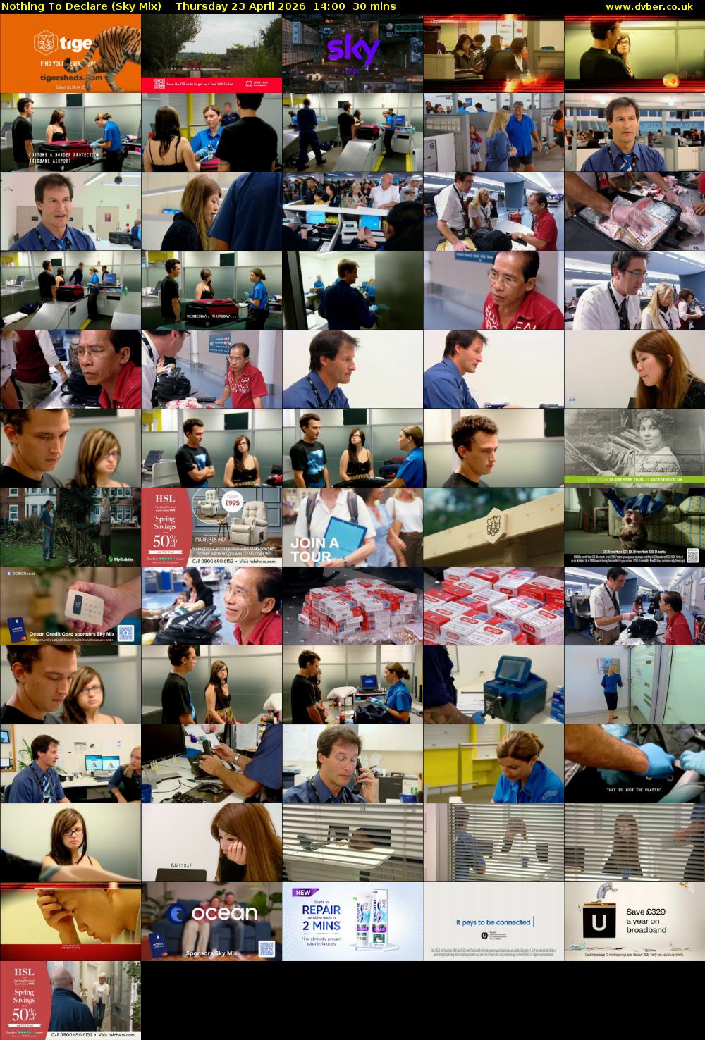 Nothing To Declare (Sky Mix) Thursday 23 April 2026 14:00 - 14:30