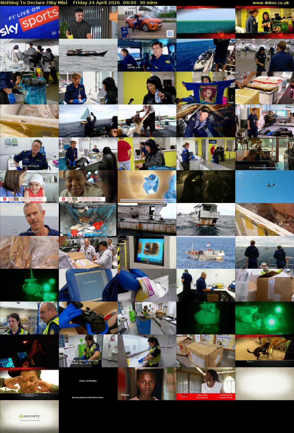 Nothing To Declare (Sky Mix) Friday 24 April 2026 09:00 - 09:30