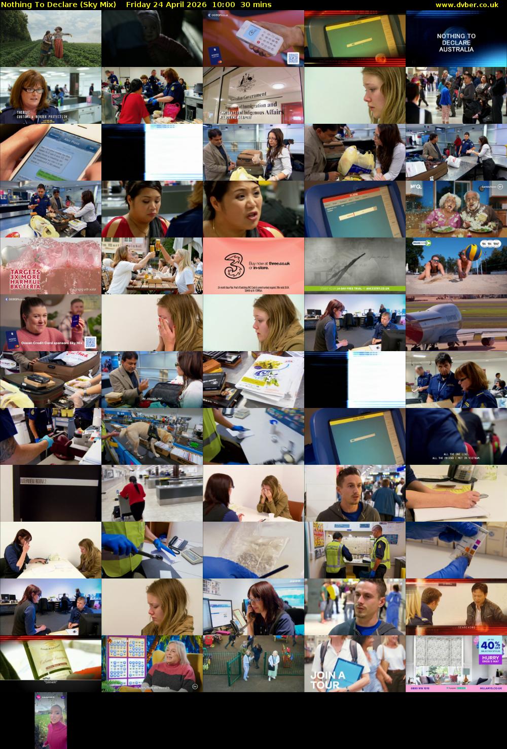 Nothing To Declare (Sky Mix) Friday 24 April 2026 10:00 - 10:30