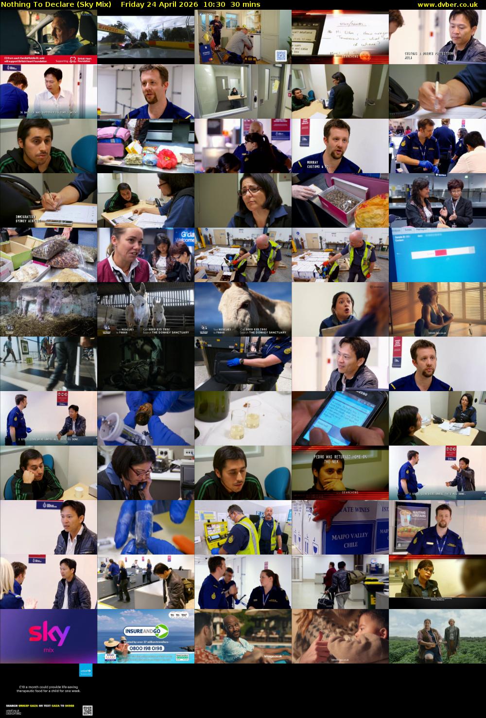 Nothing To Declare (Sky Mix) Friday 24 April 2026 10:30 - 11:00