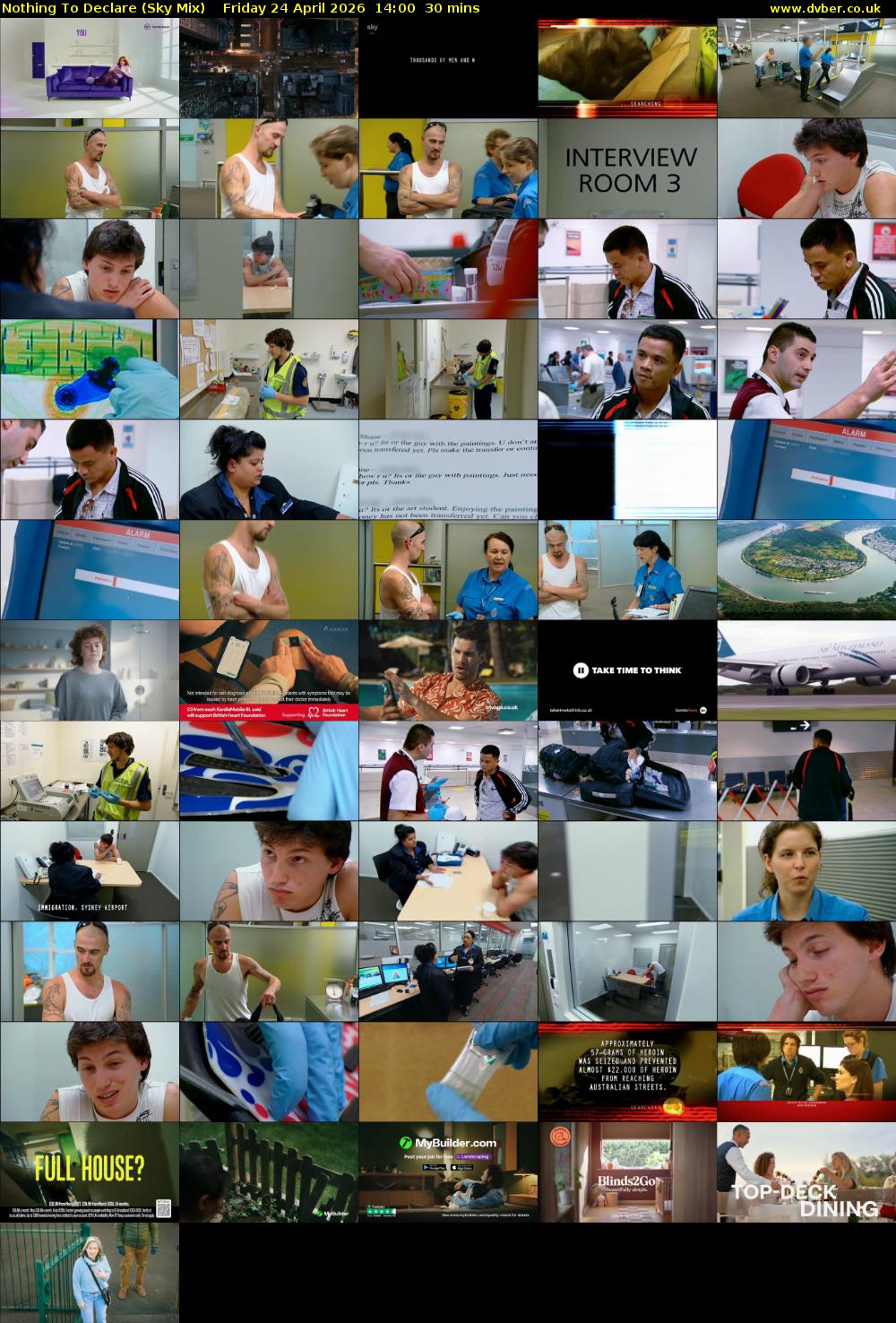 Nothing To Declare (Sky Mix) Friday 24 April 2026 14:00 - 14:30