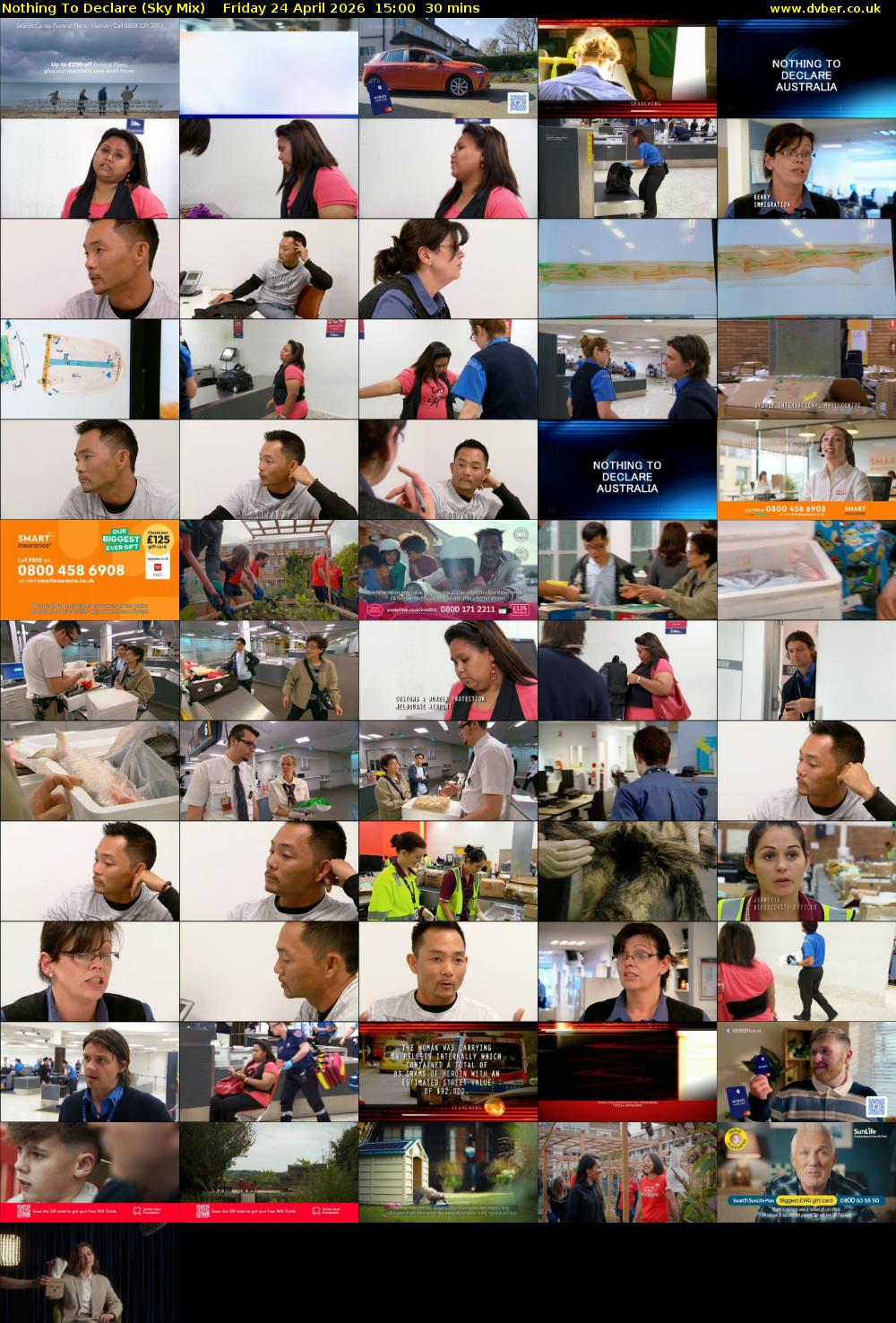 Nothing To Declare (Sky Mix) Friday 24 April 2026 15:00 - 15:30