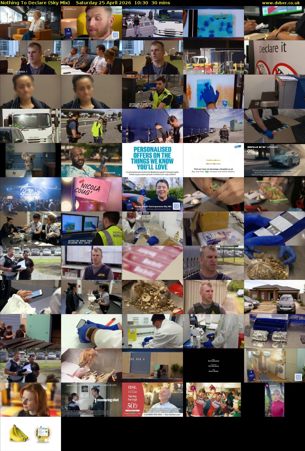 Nothing To Declare (Sky Mix) Saturday 25 April 2026 10:30 - 11:00