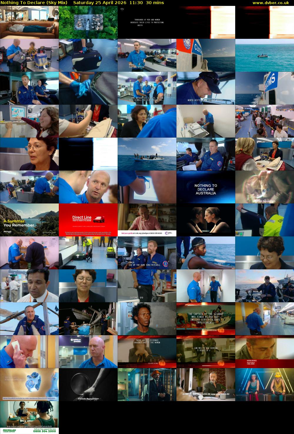 Nothing To Declare (Sky Mix) Saturday 25 April 2026 11:30 - 12:00