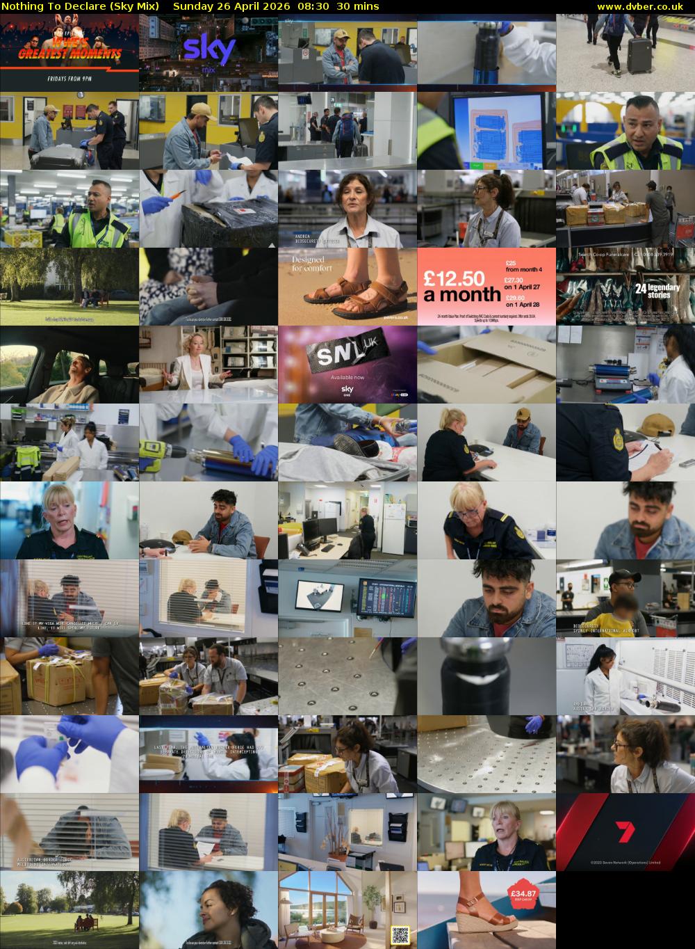 Nothing To Declare (Sky Mix) Sunday 26 April 2026 08:30 - 09:00