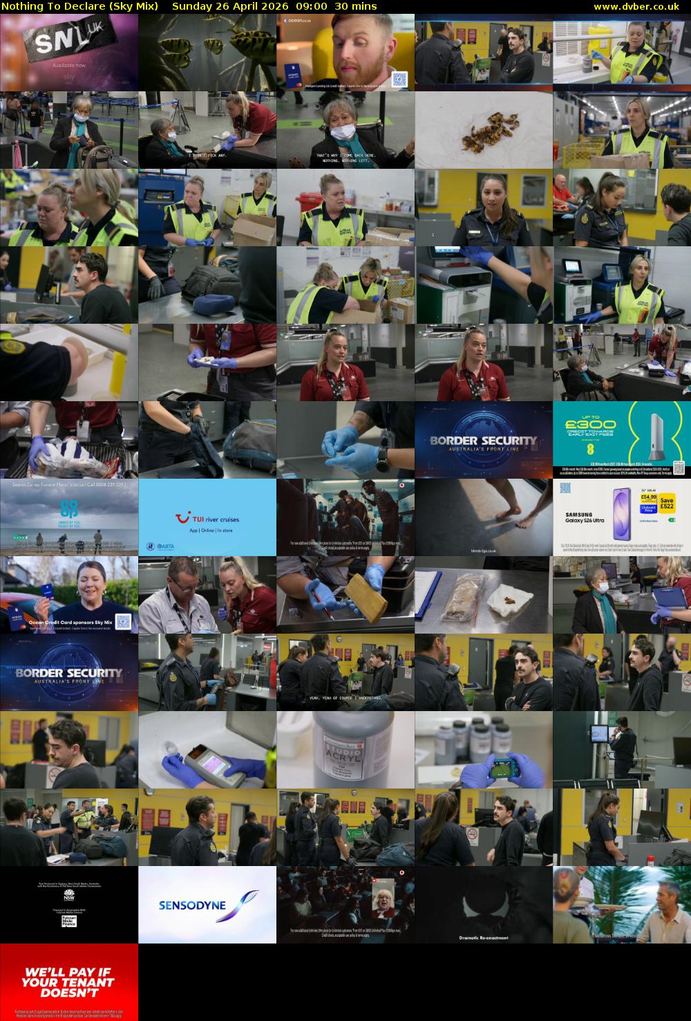 Nothing To Declare (Sky Mix) Sunday 26 April 2026 09:00 - 09:30