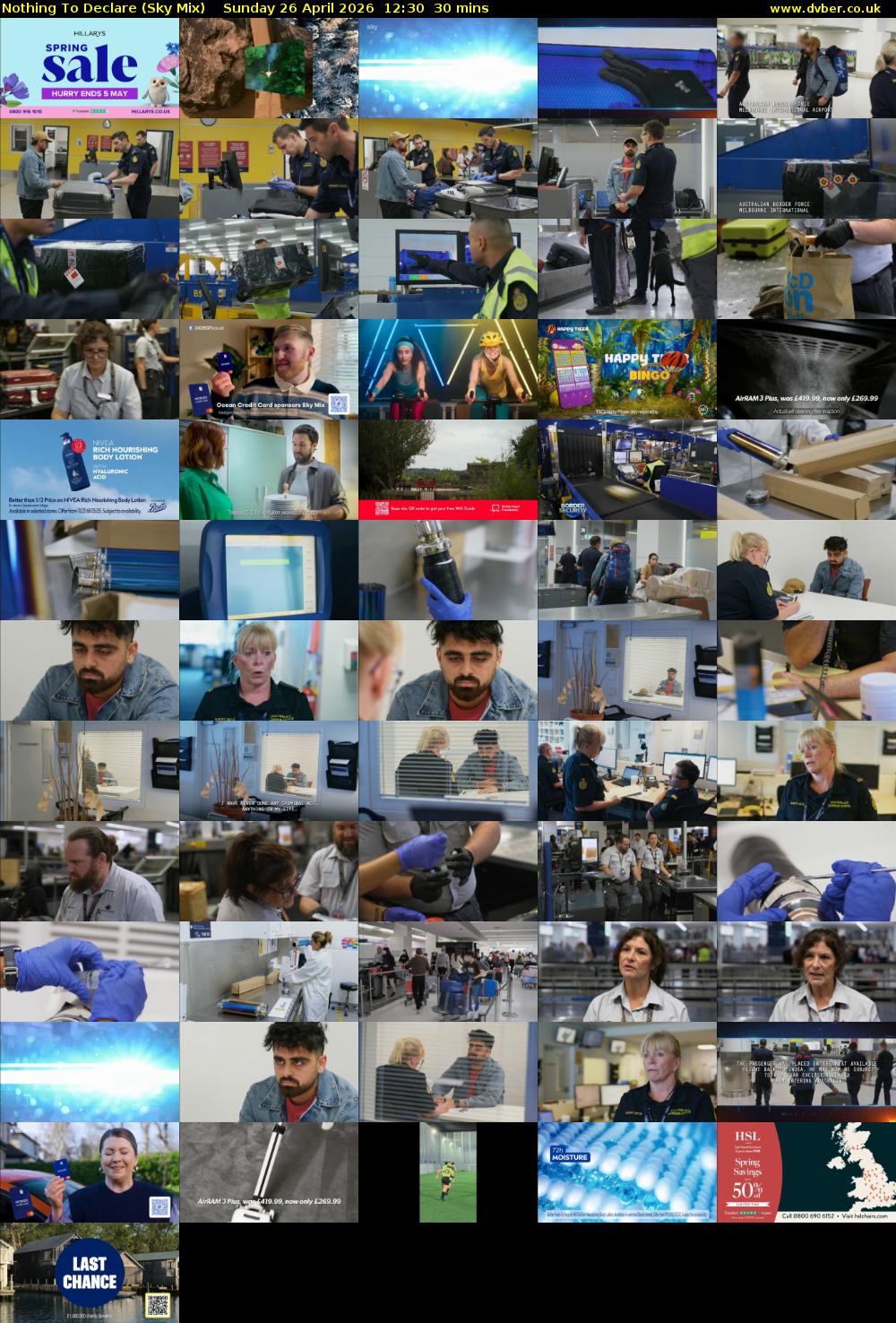 Nothing To Declare (Sky Mix) Sunday 26 April 2026 12:30 - 13:00