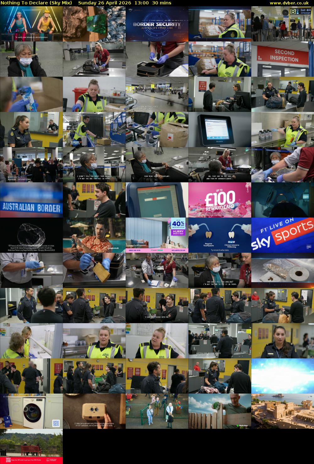 Nothing To Declare (Sky Mix) Sunday 26 April 2026 13:00 - 13:30