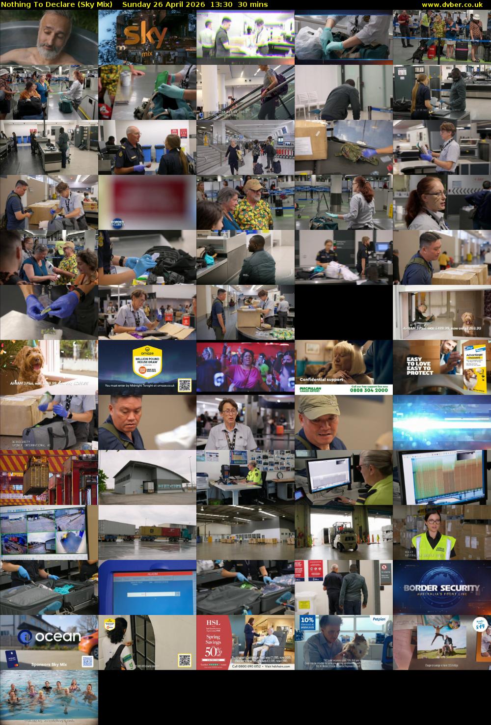 Nothing To Declare (Sky Mix) Sunday 26 April 2026 13:30 - 14:00