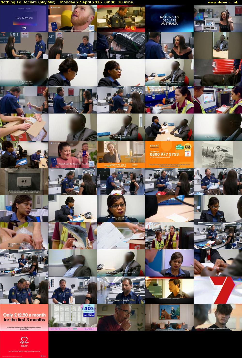 Nothing To Declare (Sky Mix) Monday 27 April 2026 09:00 - 09:30