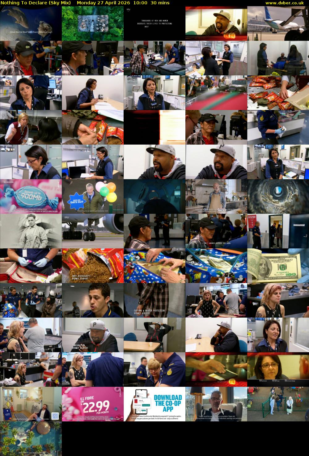 Nothing To Declare (Sky Mix) Monday 27 April 2026 10:00 - 10:30