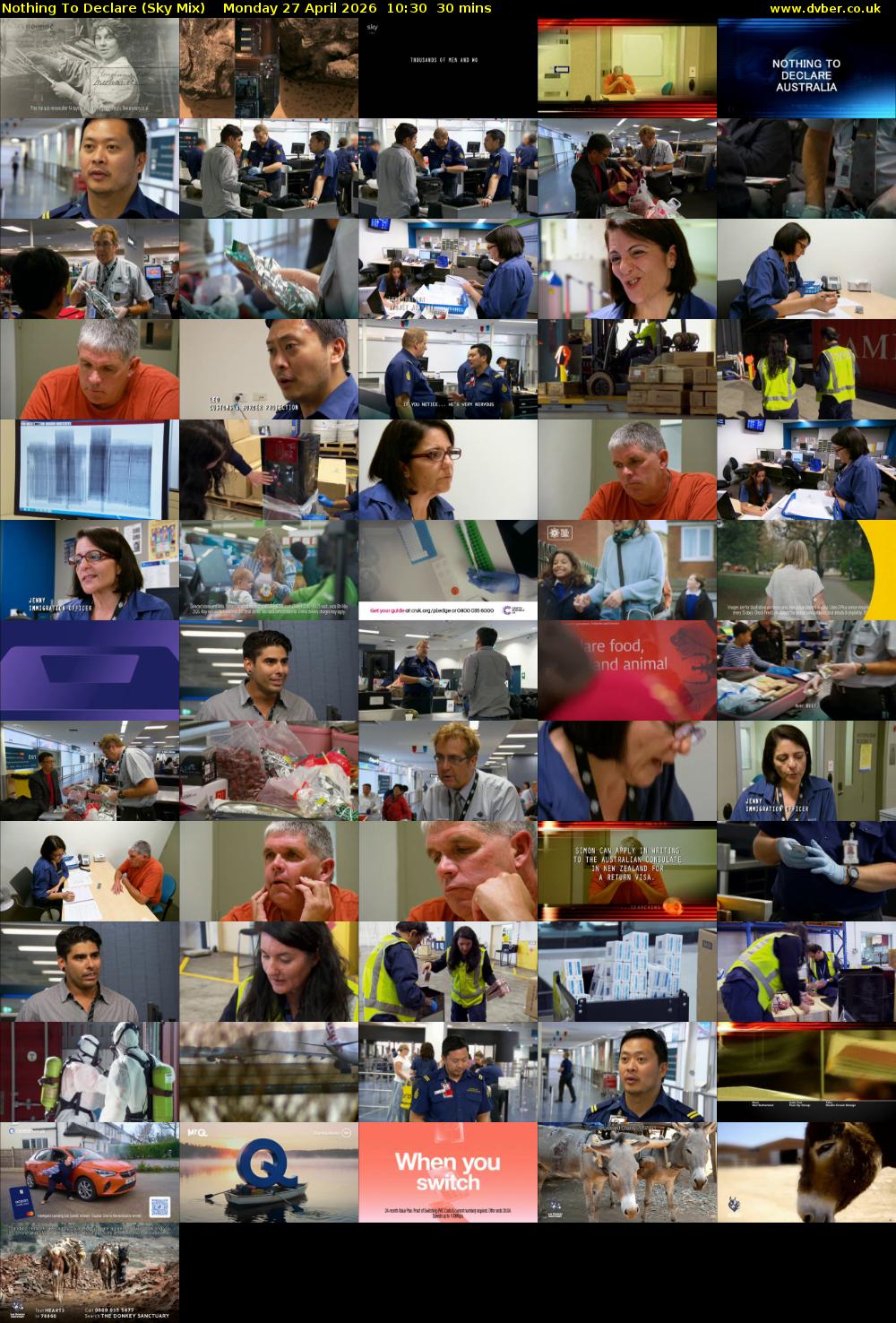 Nothing To Declare (Sky Mix) Monday 27 April 2026 10:30 - 11:00