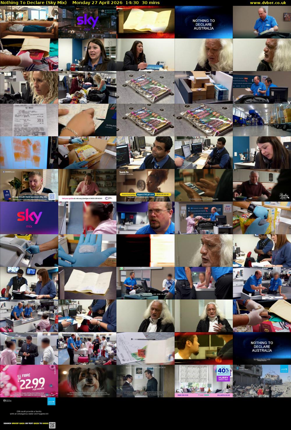 Nothing To Declare (Sky Mix) Monday 27 April 2026 14:30 - 15:00