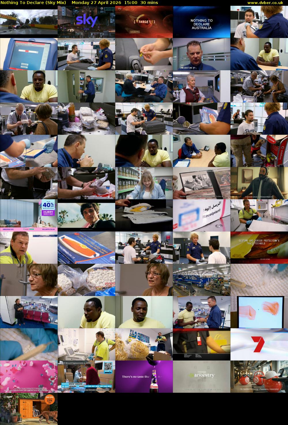 Nothing To Declare (Sky Mix) Monday 27 April 2026 15:00 - 15:30