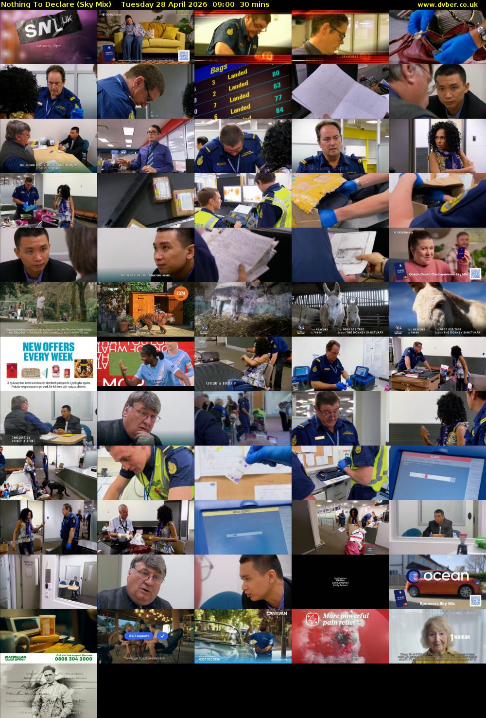 Nothing To Declare (Sky Mix) Tuesday 28 April 2026 09:00 - 09:30