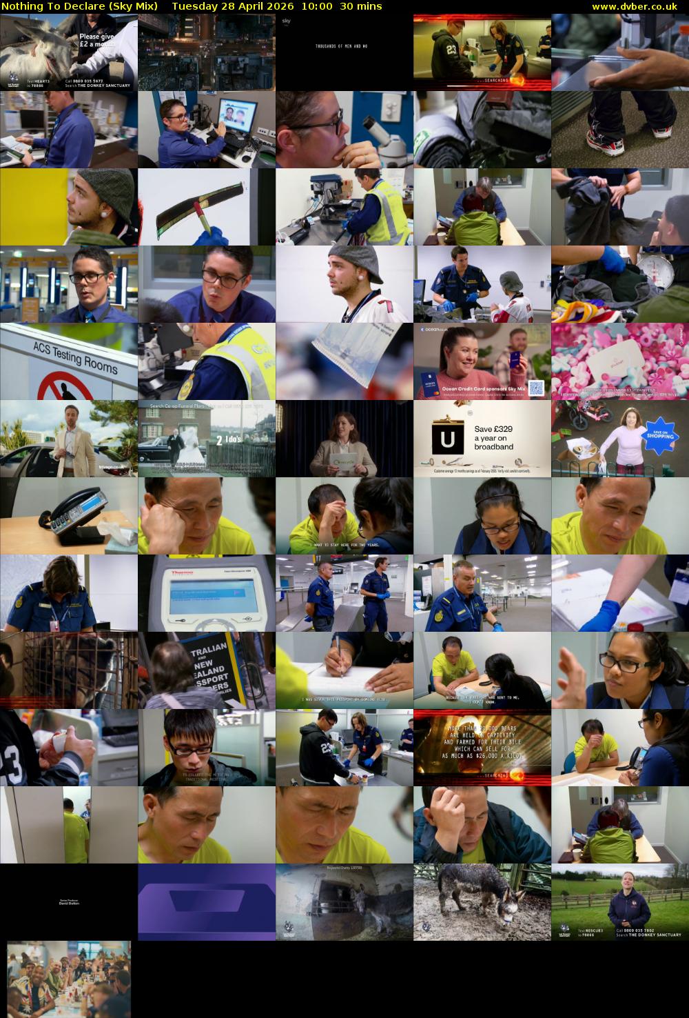 Nothing To Declare (Sky Mix) Tuesday 28 April 2026 10:00 - 10:30