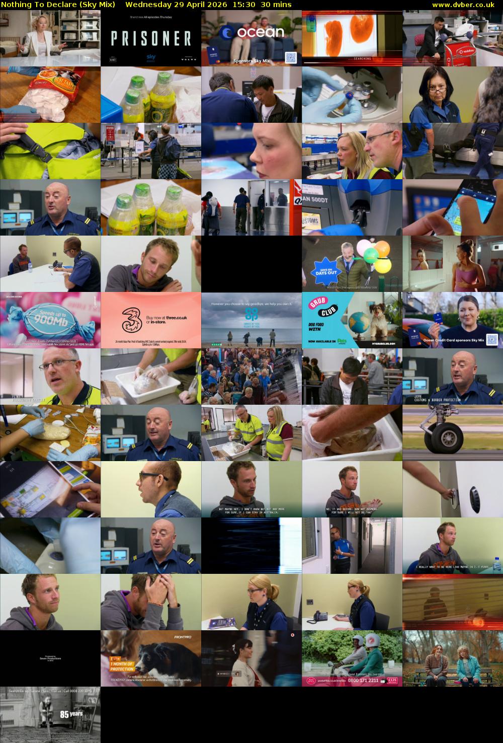Nothing To Declare (Sky Mix) Wednesday 29 April 2026 15:30 - 16:00