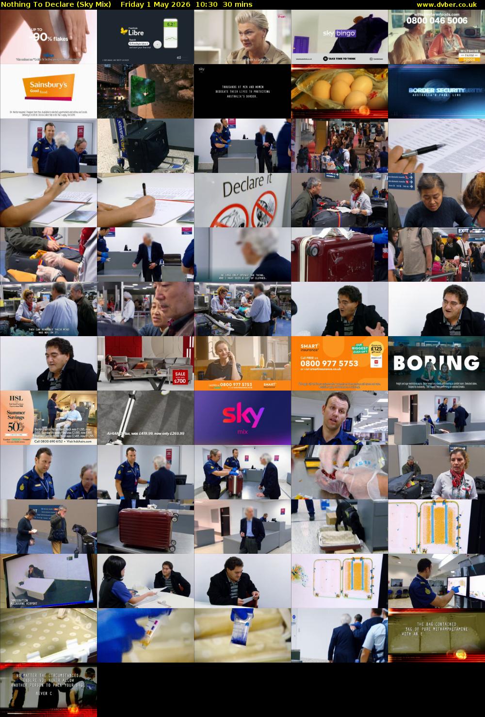 Nothing To Declare (Sky Mix) Friday 1 May 2026 10:30 - 11:00