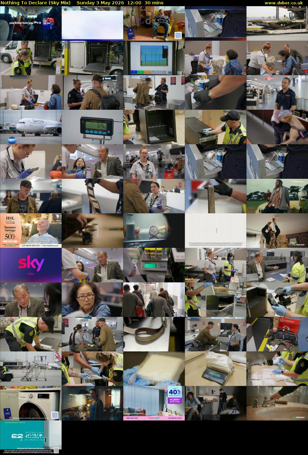 Nothing To Declare (Sky Mix) Sunday 3 May 2026 12:00 - 12:30