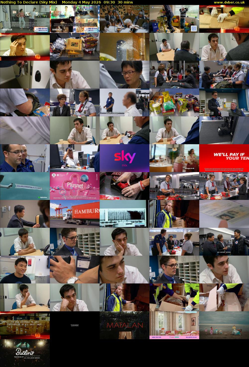 Nothing To Declare (Sky Mix) Monday 4 May 2026 09:30 - 10:00