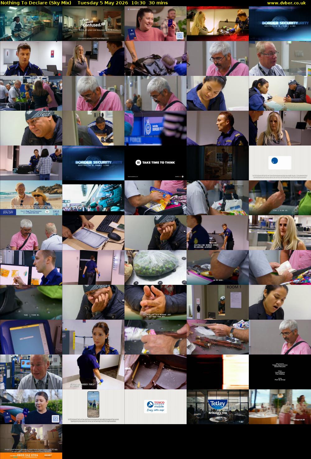 Nothing To Declare (Sky Mix) Tuesday 5 May 2026 10:30 - 11:00