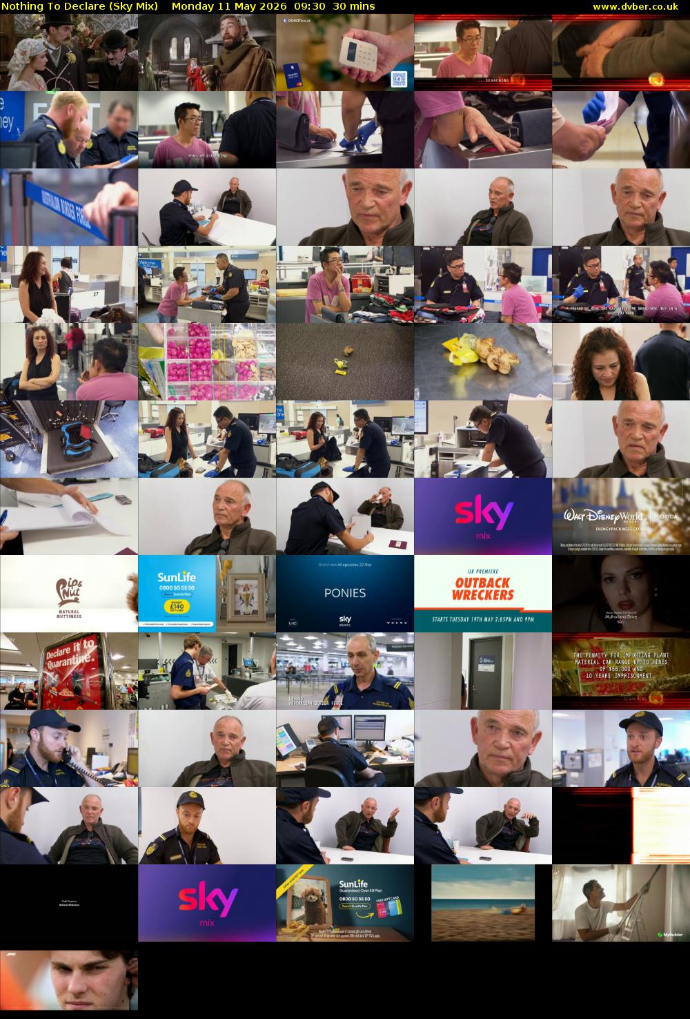 Nothing To Declare (Sky Mix) Monday 11 May 2026 09:30 - 10:00