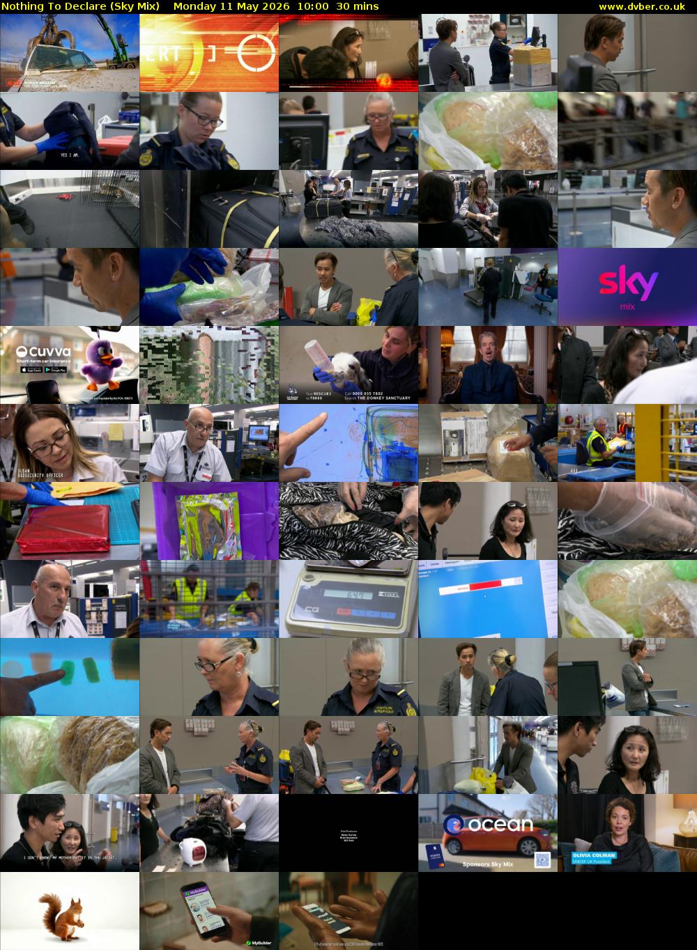 Nothing To Declare (Sky Mix) Monday 11 May 2026 10:00 - 10:30