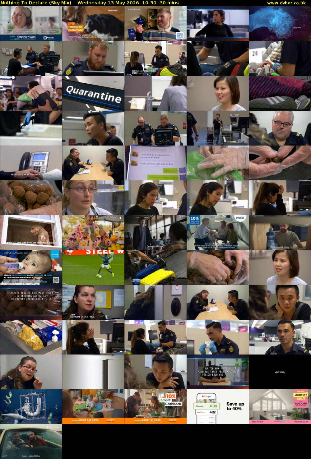 Nothing To Declare (Sky Mix) Wednesday 13 May 2026 10:30 - 11:00