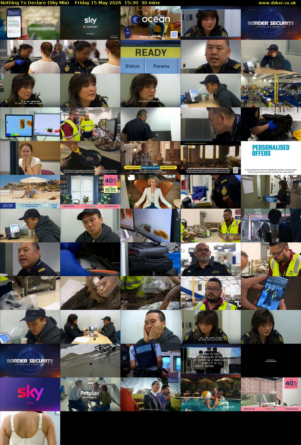 Nothing To Declare (Sky Mix) Friday 15 May 2026 15:30 - 16:00