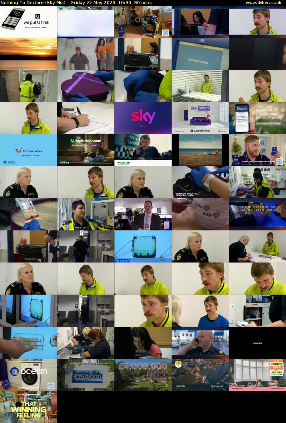 Nothing To Declare (Sky Mix) Friday 22 May 2026 10:30 - 11:00