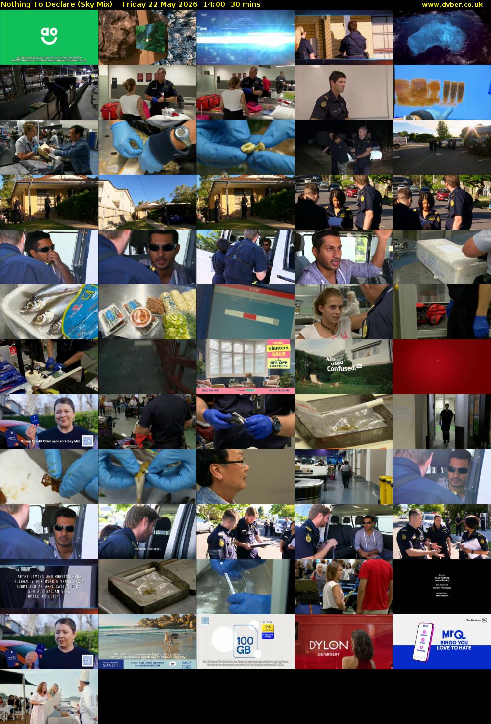 Nothing To Declare (Sky Mix) Friday 22 May 2026 14:00 - 14:30