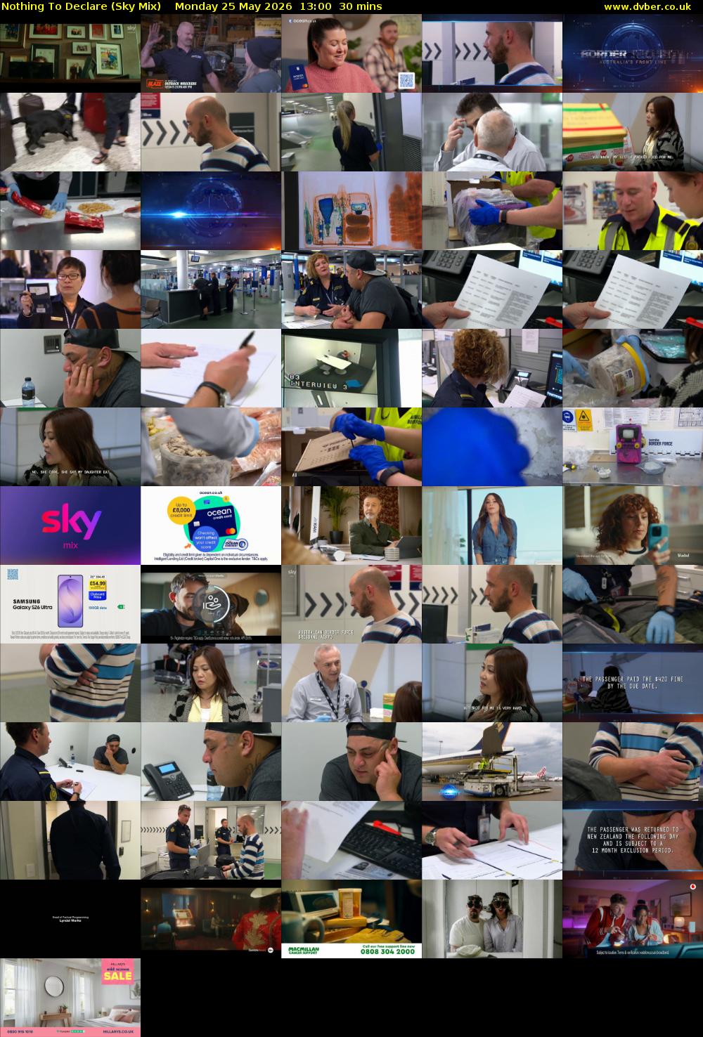 Nothing To Declare (Sky Mix) Monday 25 May 2026 13:00 - 13:30