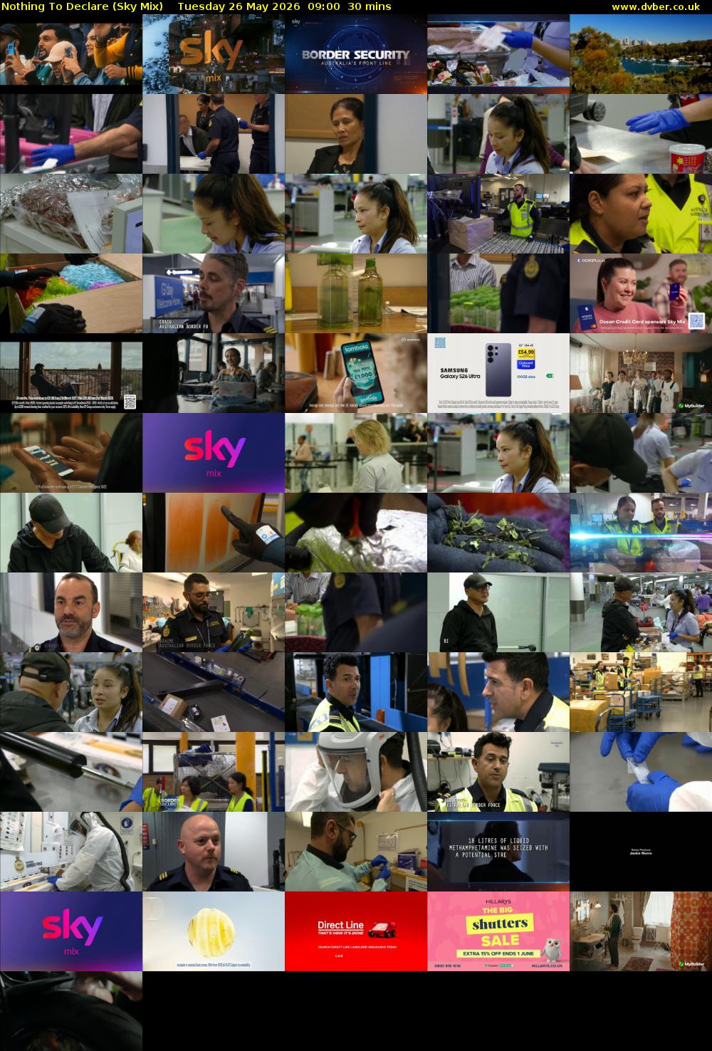 Nothing To Declare (Sky Mix) Tuesday 26 May 2026 09:00 - 09:30
