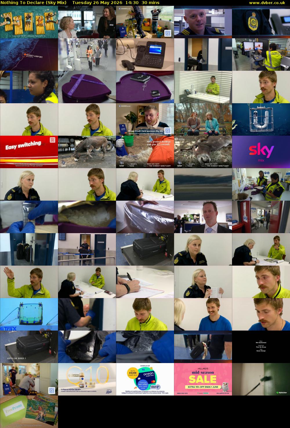 Nothing To Declare (Sky Mix) Tuesday 26 May 2026 14:30 - 15:00